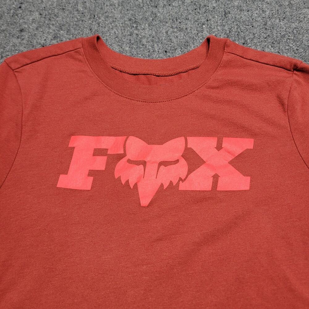 Fox Racing Shirt Womens Extra Small Orange Bracer Short Sleeve Crewneck